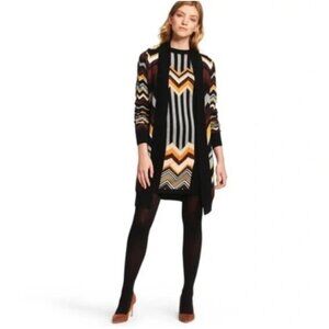 Missoni Chevron Zig Zag Long Open Cardigan Size Medium